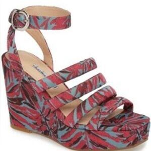 Charles David Collection Platform Wedge Sandals Size 5M Judy